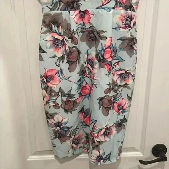 ASOS Paper Dolls Scuba Floral Pencil Dress Sz 4 - Picture 4 of 9